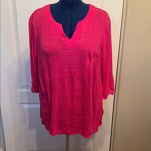 Chico's Vibrant Pink Tunic Top